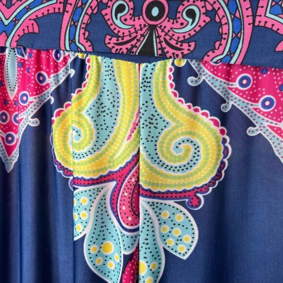 Reborn Tribal Print Wide Waistband Wide Pants size M - Picture 5 of 9